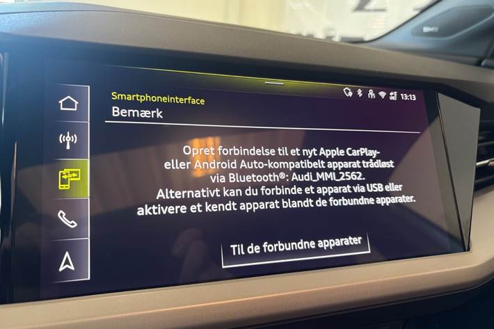 Blå Audi Q4 e-tron fra 2024