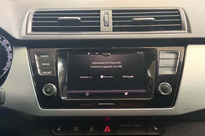 Hvid Skoda Fabia fra 2019