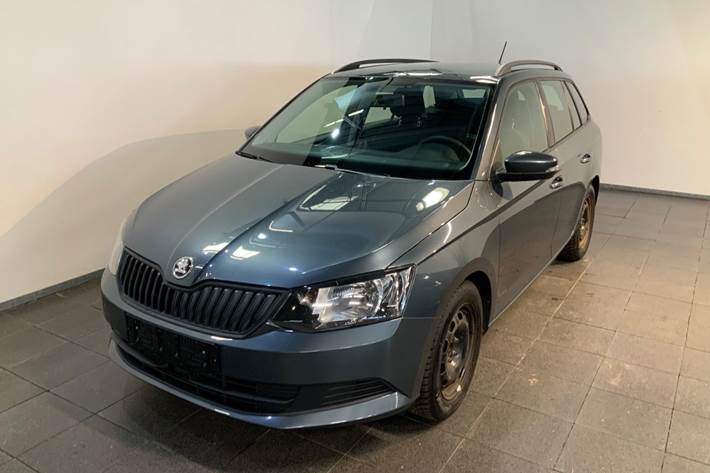 Grå Skoda Fabia fra 2017
