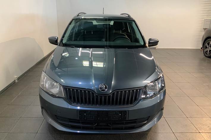 Grå Skoda Fabia fra 2017