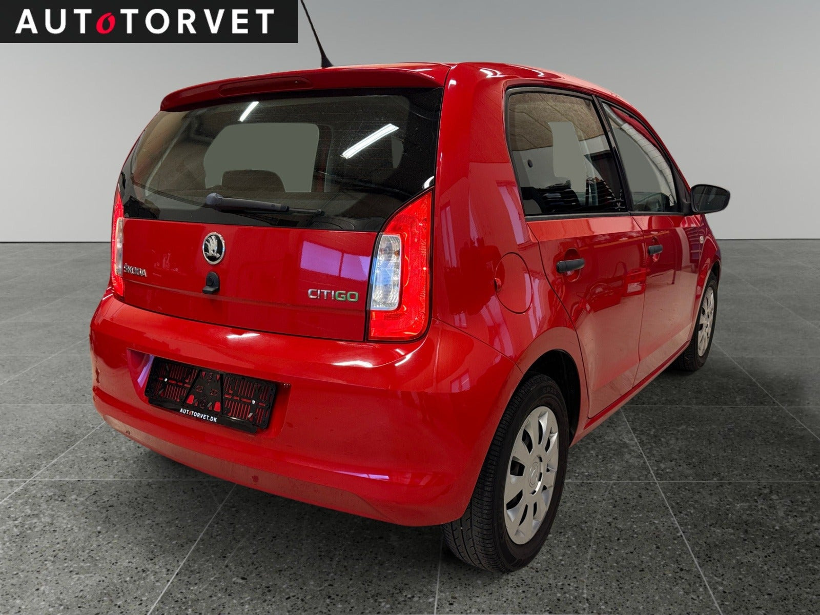 Rød Skoda Citigo fra 2017