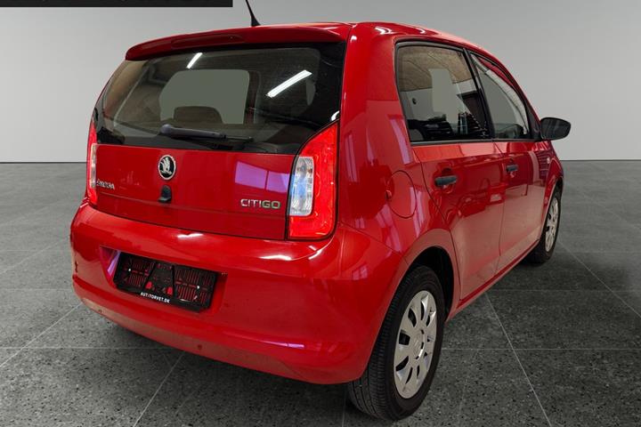 Rød Skoda Citigo fra 2017