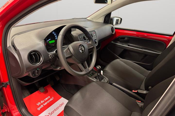 Rød Skoda Citigo fra 2017