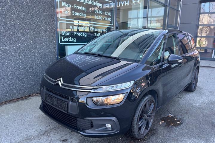Sort Citroën Grand C4 Picasso fra 2018 set udefra