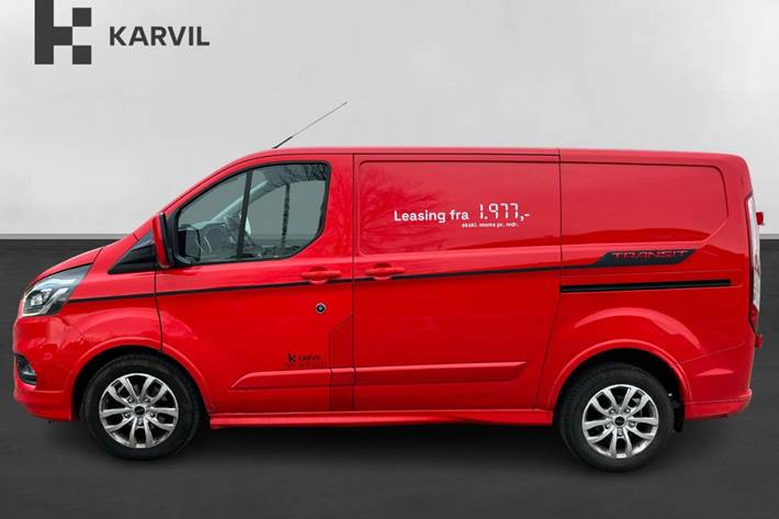 Rød Ford Transit Custom 320 L2 fra 2021