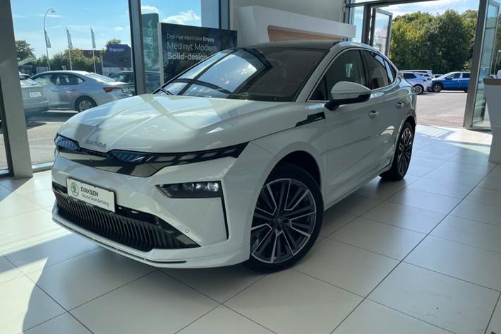 Hvid Skoda Enyaq fra 2026