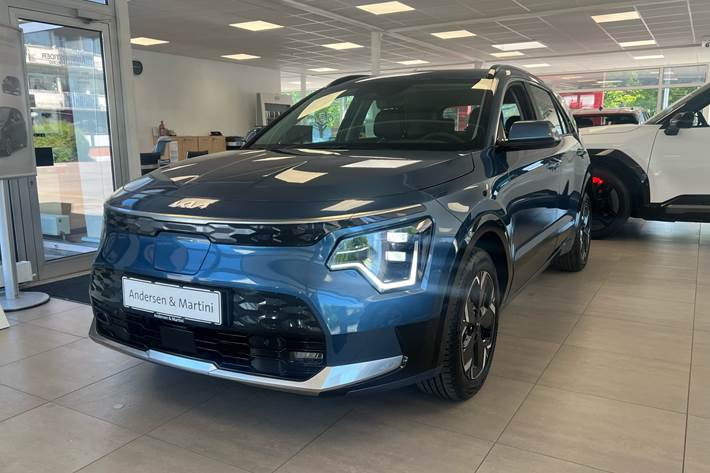 Blå Kia Niro EV fra 2025