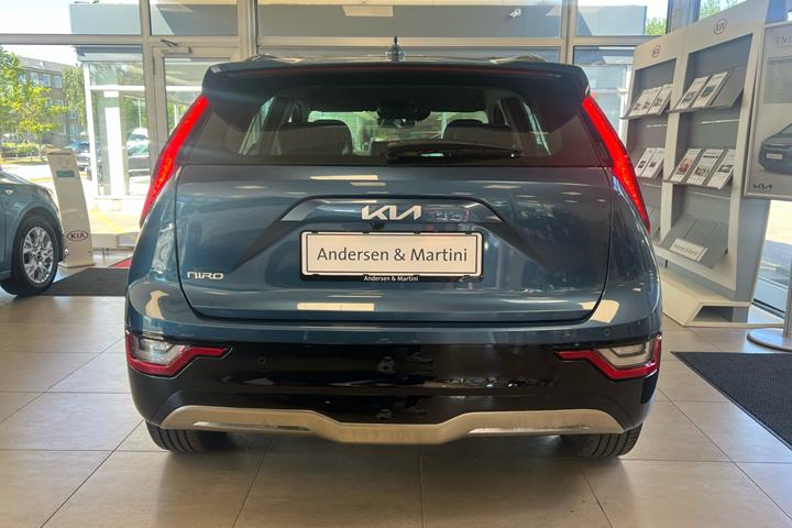 Blå Kia Niro EV fra 2025