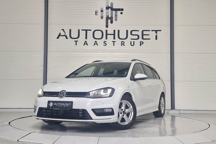 Hvid VW Golf VII fra 2015