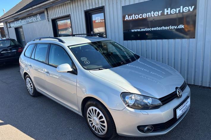 Sølv VW Golf VI fra 2011