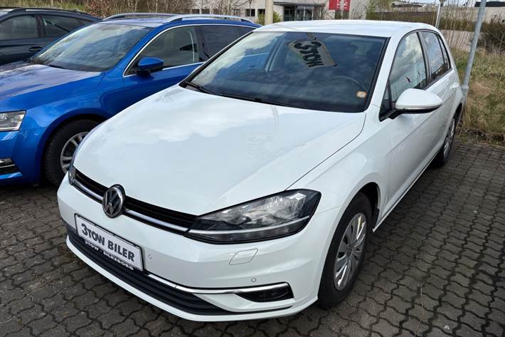 Hvid VW Golf VII fra 2018