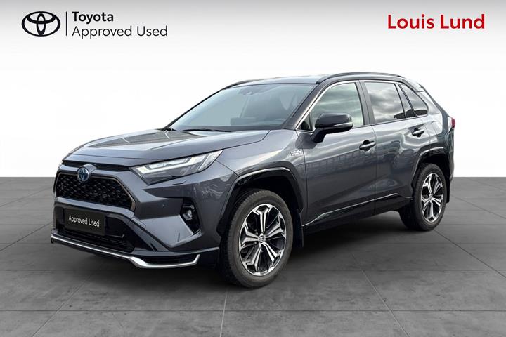 Grå Toyota RAV4 Plug-in fra 2024 set udefra