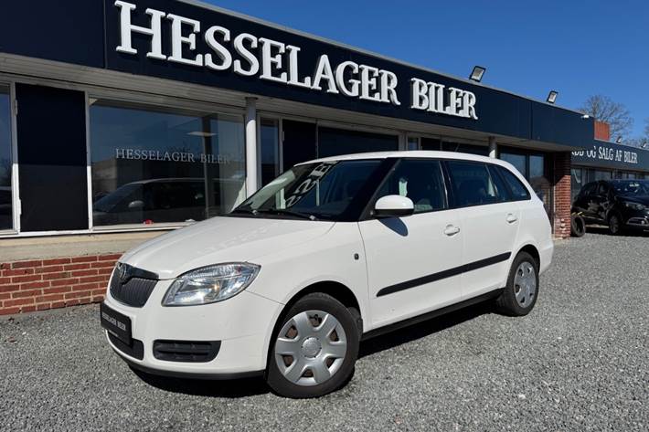 Hvid Skoda Fabia fra 2010