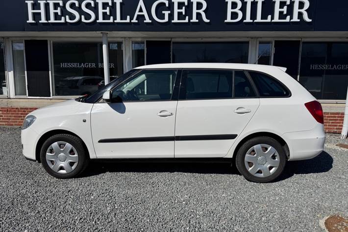 Hvid Skoda Fabia fra 2010