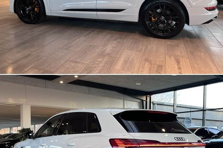 Hvid Audi e-tron fra 2022