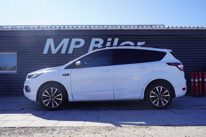 Hvid Ford Kuga fra 2018