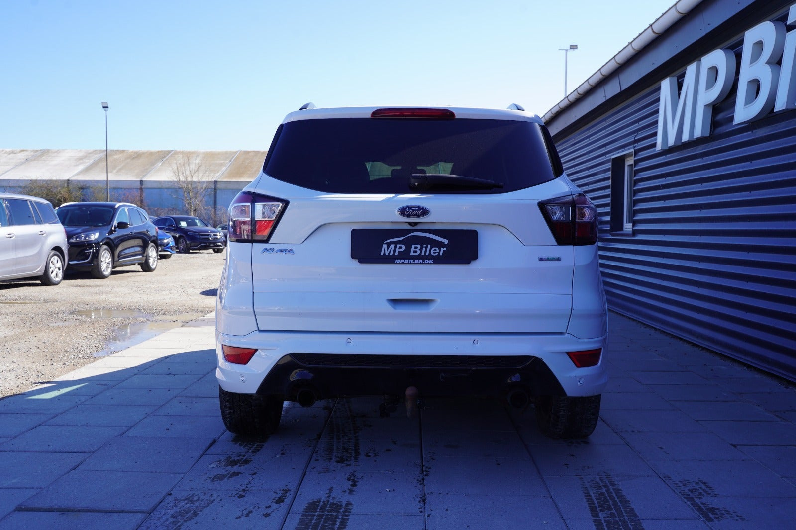 Hvid Ford Kuga fra 2018