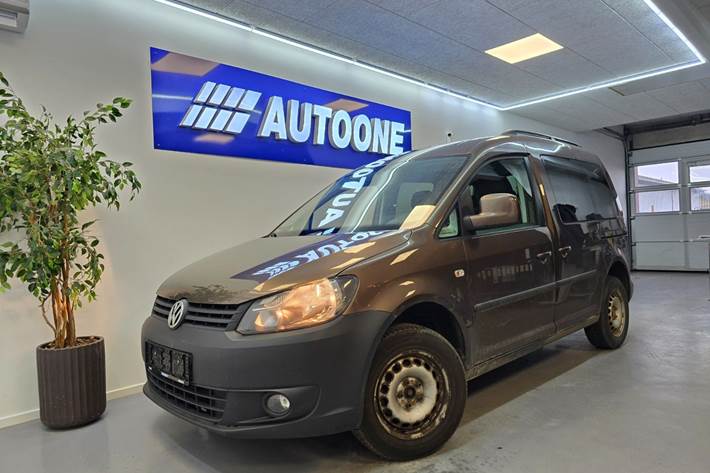 Brun VW Caddy fra 2011