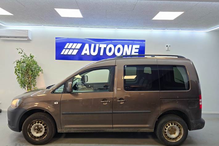 Brun VW Caddy fra 2011