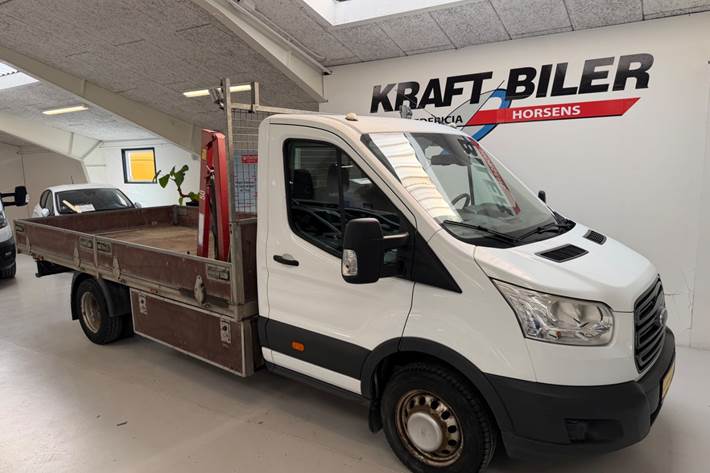Hvid Ford Transit 350 L4 Chassis fra 2017