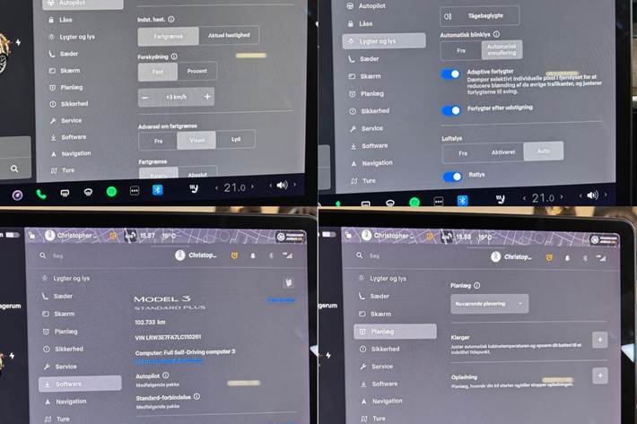 Hvid Tesla Model 3 fra 2020