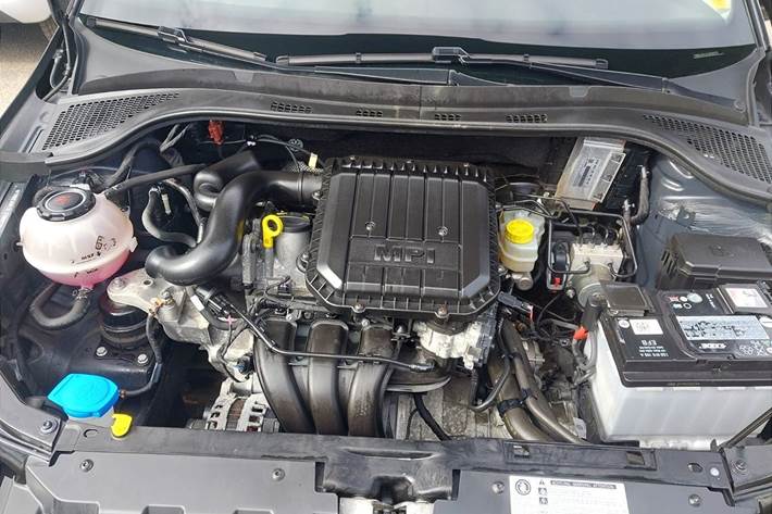 Sort Skoda Fabia fra 2018