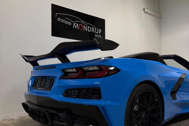 Blå Chevrolet Corvette fra 2020