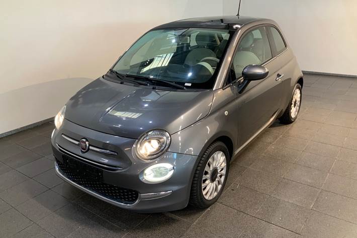 Grå Fiat 500 fra 2016