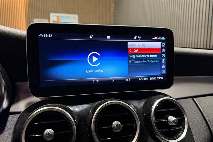 Sort Mercedes C220 d fra 2019