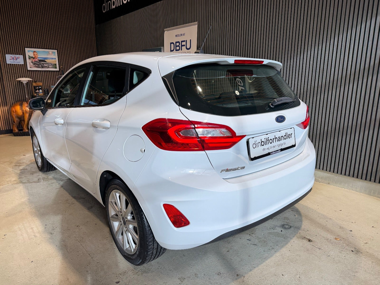 Hvid Ford Fiesta fra 2018