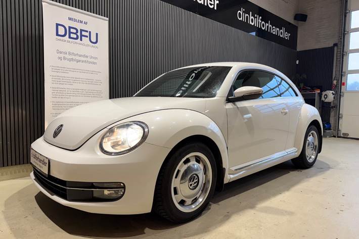 Hvid VW The Beetle fra 2012