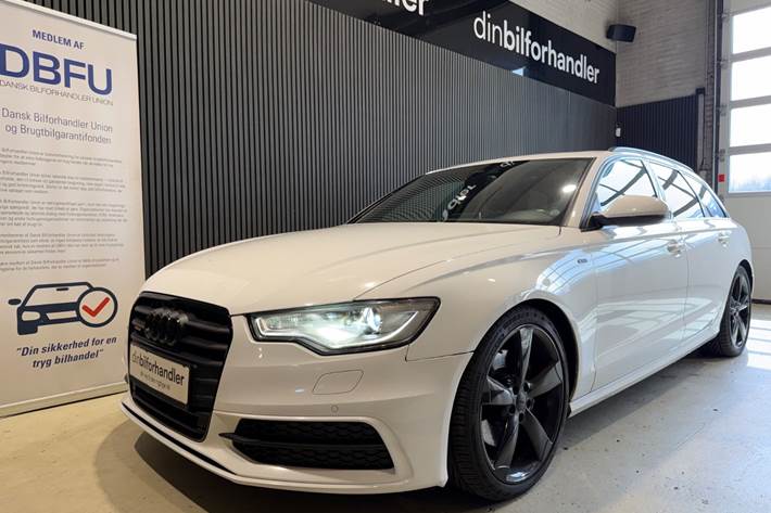 Hvid Audi A6 fra 2013