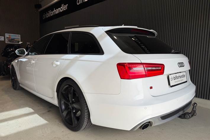 Hvid Audi A6 fra 2013