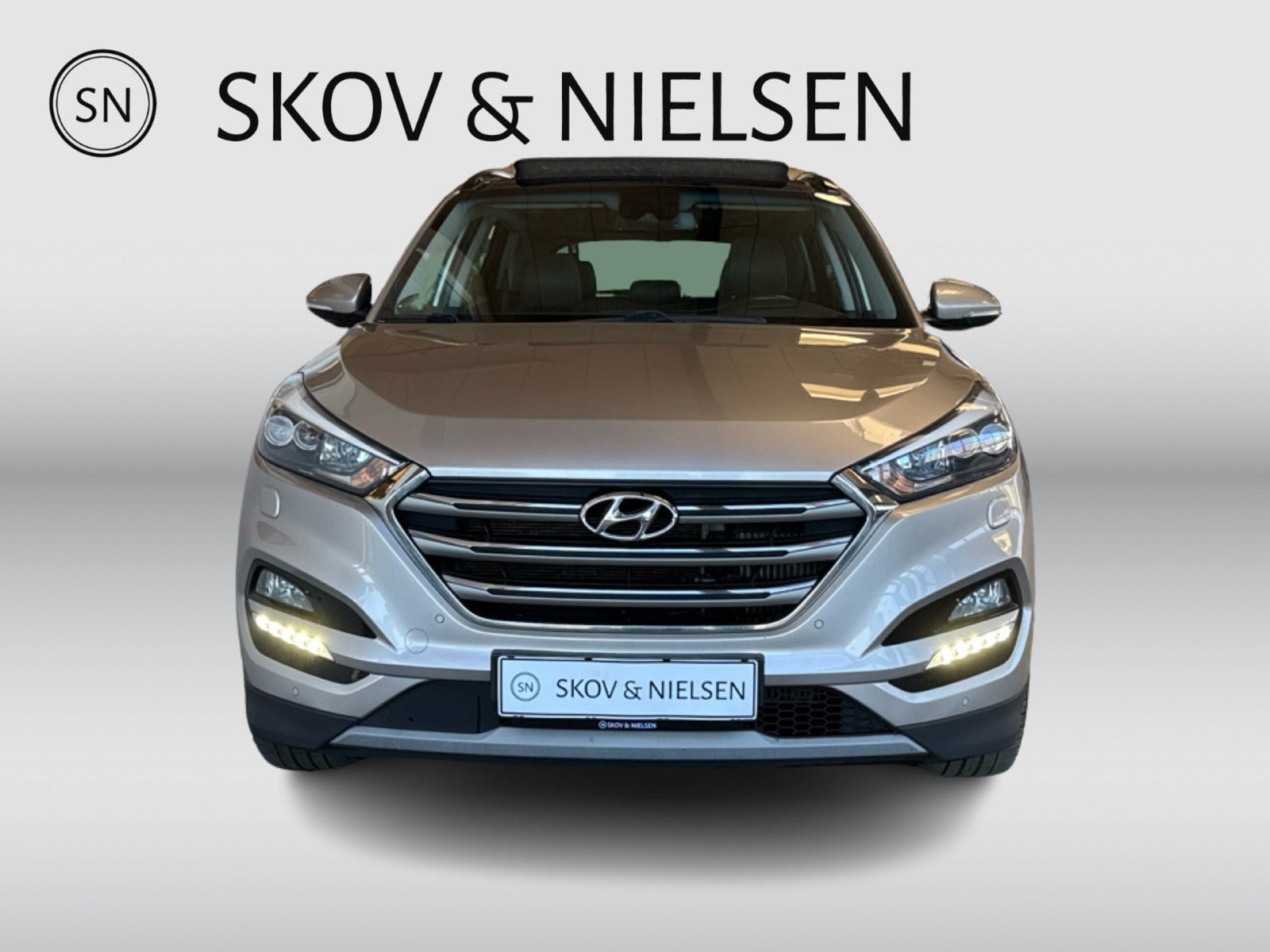 Beige Hyundai Tucson fra 2017