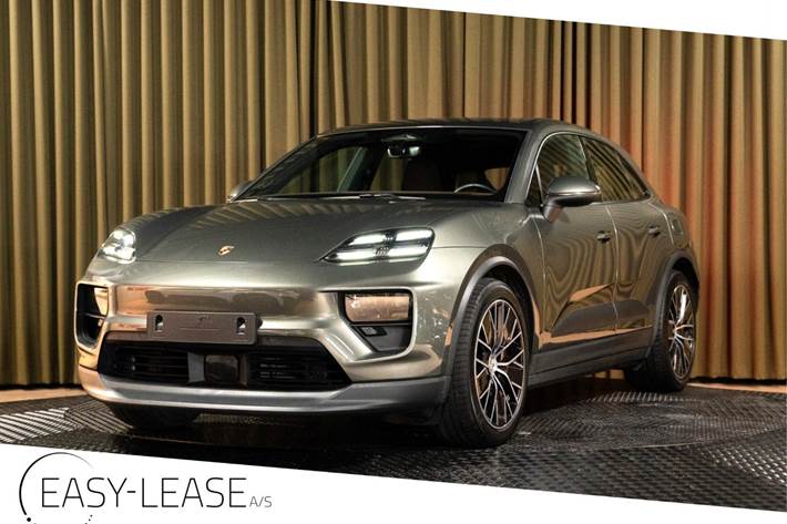 Grøn Porsche Macan 4 fra 2024