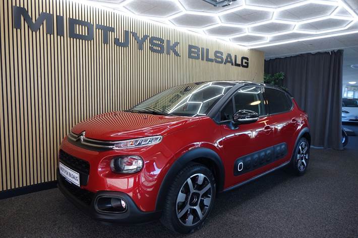 Rød Citroën C3 fra 2019