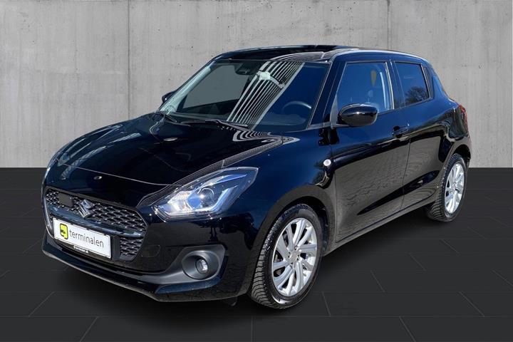 Sort Suzuki Swift fra 2020 set udefra