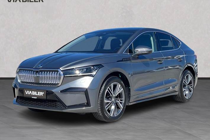 Grå Skoda Enyaq fra 2023