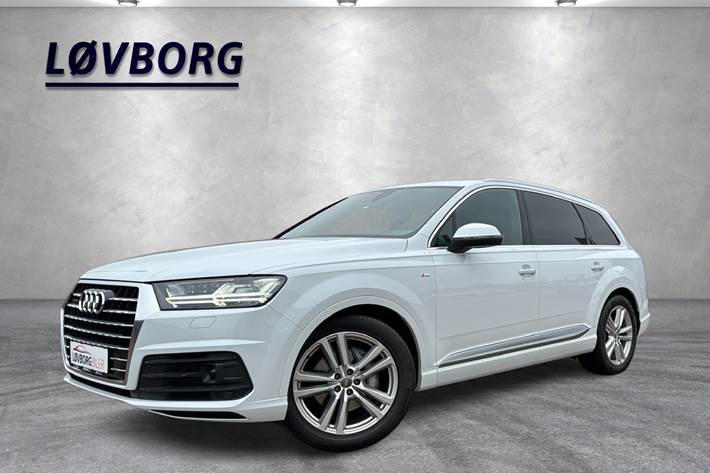 Hvid Audi Q7 fra 2016