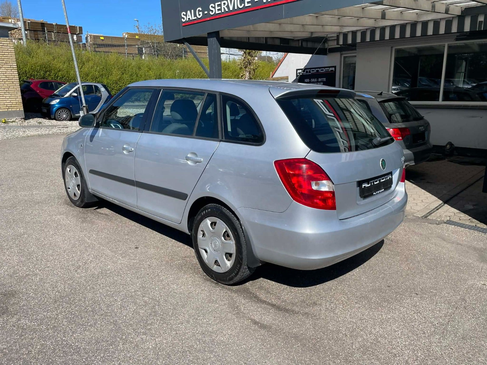 Sølv Skoda Fabia fra 2008