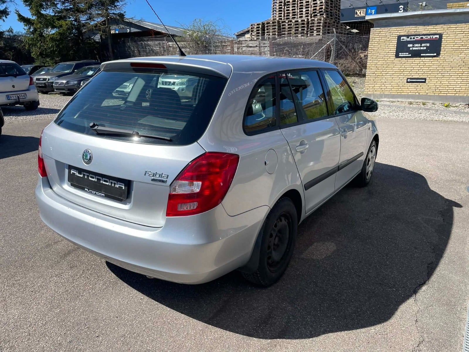 Sølv Skoda Fabia fra 2008