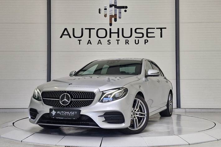 Sølv Mercedes E300 d fra 2018