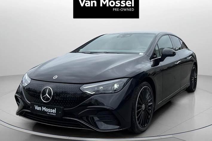 Sort Mercedes EQE350+ fra 2025