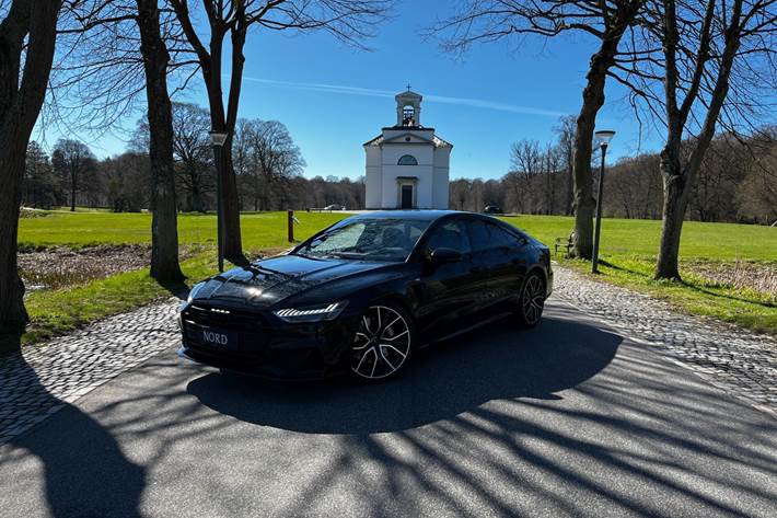 Grøn Audi A7 fra 2018