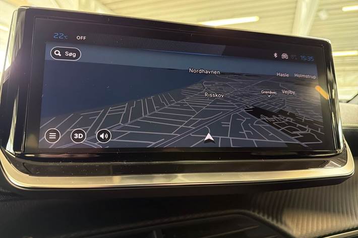 Sort Peugeot e-208 fra 2024