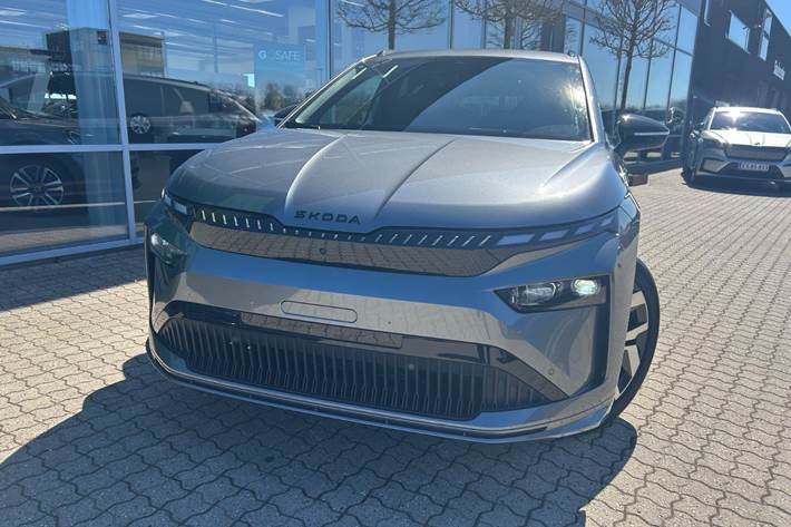 Grå Skoda Enyaq fra 2026