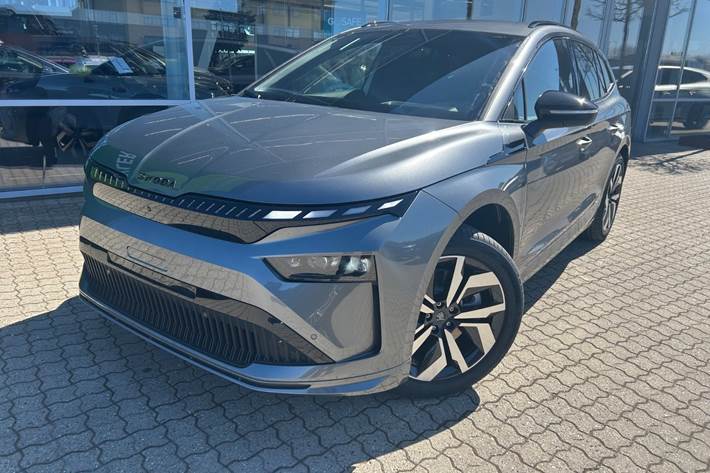 Grå Skoda Enyaq fra 2026