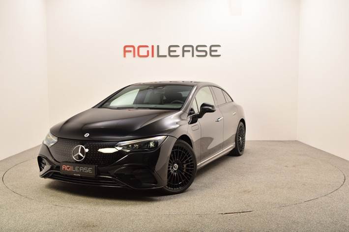 Sort Mercedes EQE350 fra 2023