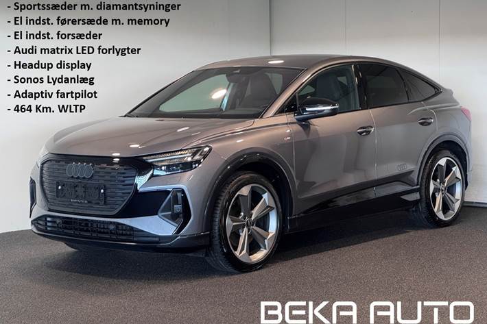 Grå Audi Q4 e-tron fra 2022