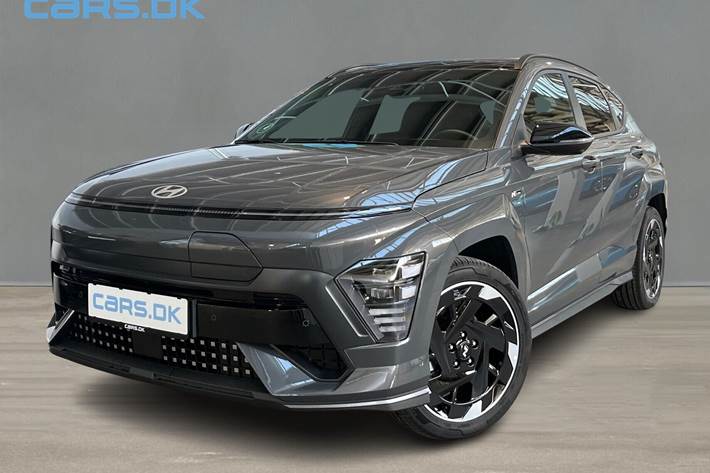 Grå Hyundai Kona fra 2026 set udefra